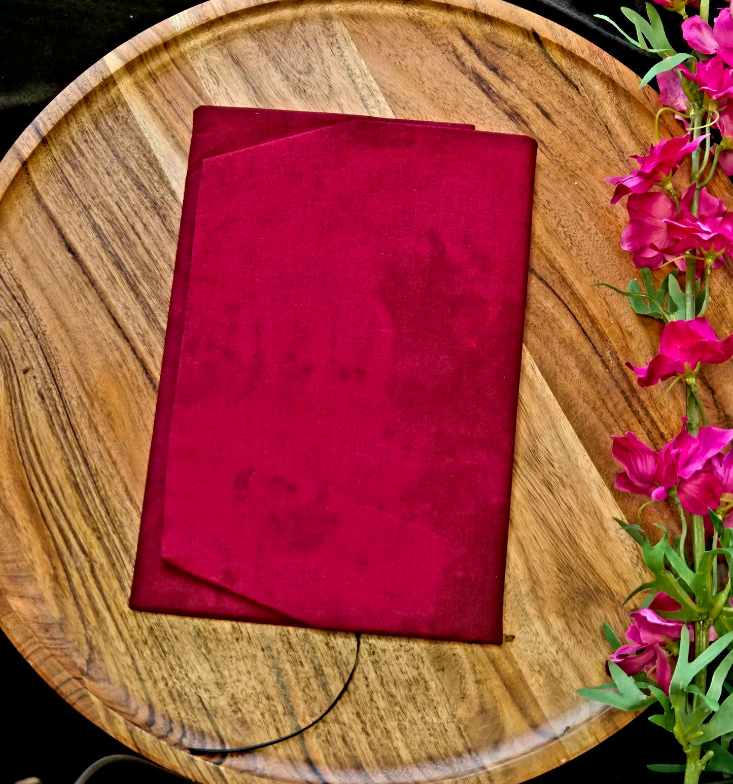 Fabric Dust Jacket - Red Wine