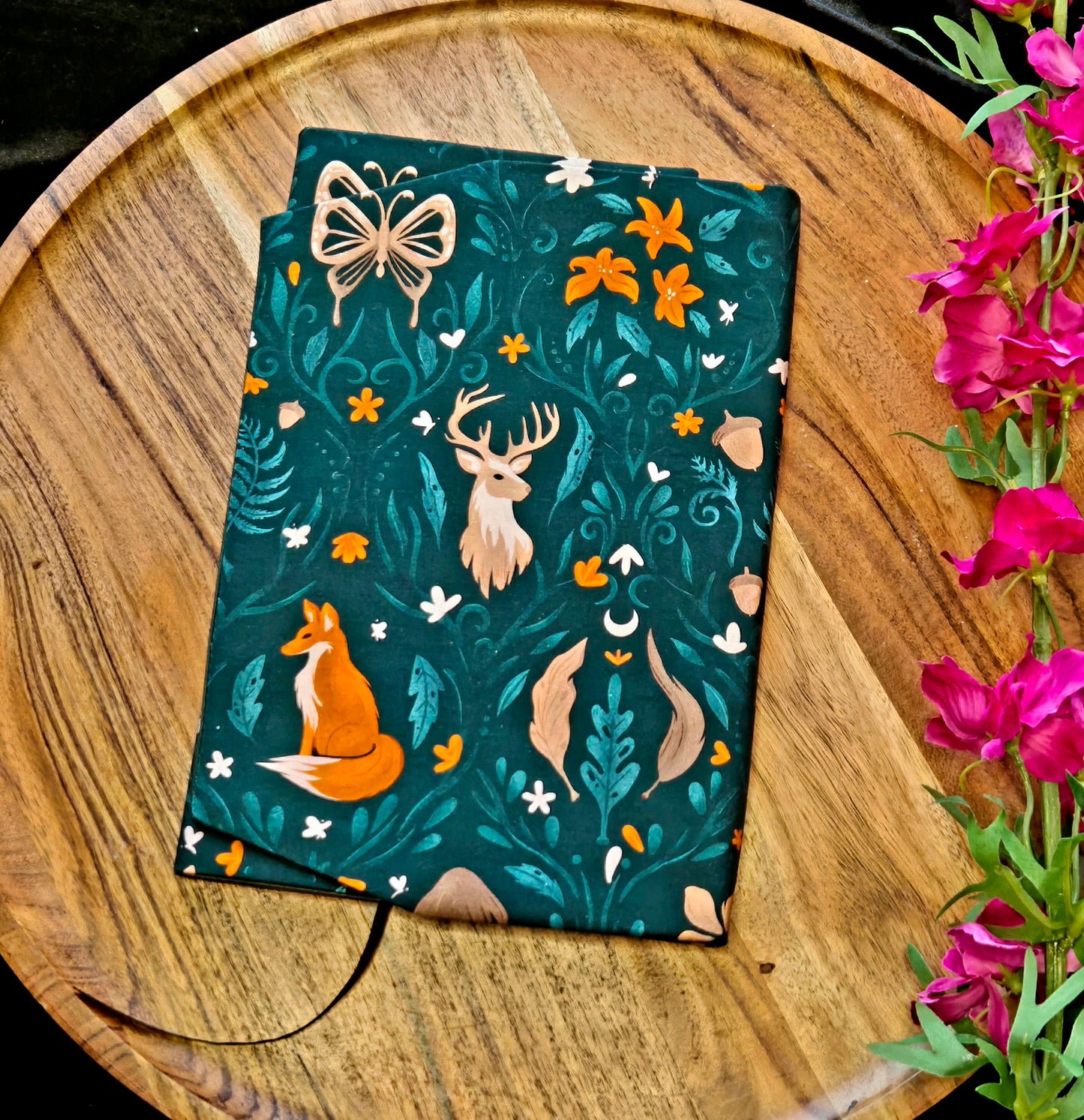 Fabric Dust Jacket - Woodland
