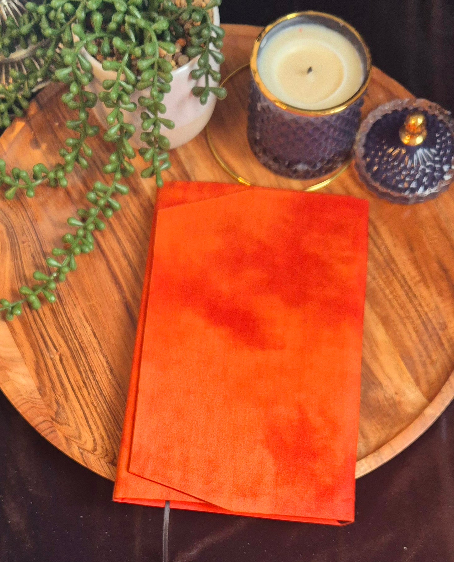 Fabric Dust Jacket - Pumpkin Spice