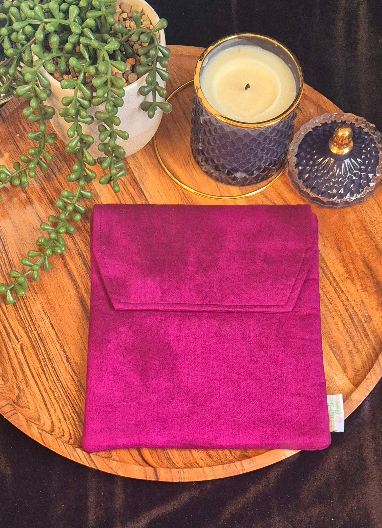 Padded E-Reader Sleeve - Divine Love in Purple